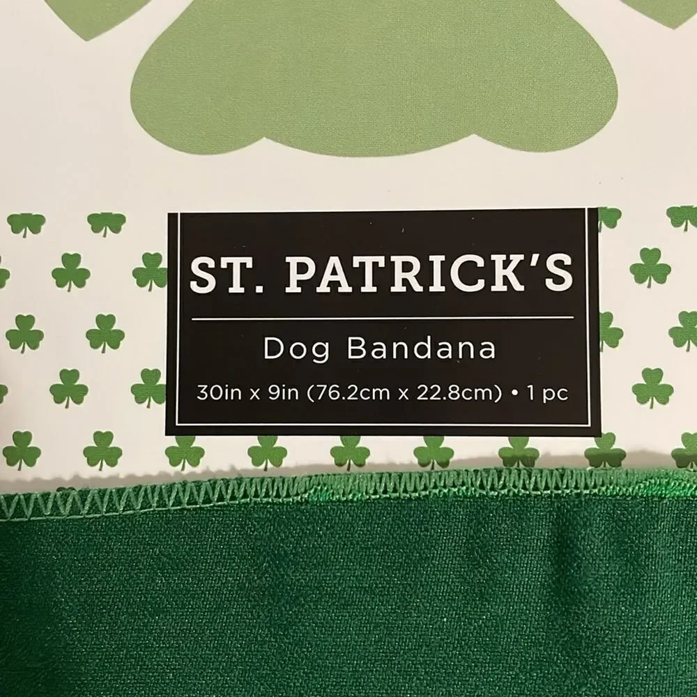 ST PATRICK DAY DOG BANDANA‎